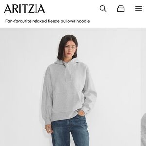 Aritzia TNA Cozy Fleece Boyfriend Hoodie